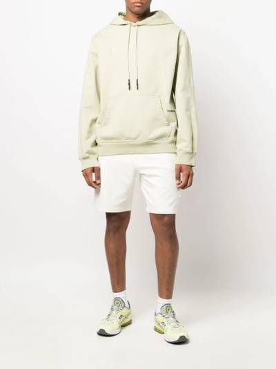 Stone Island Compass logo fleece shorts outlook