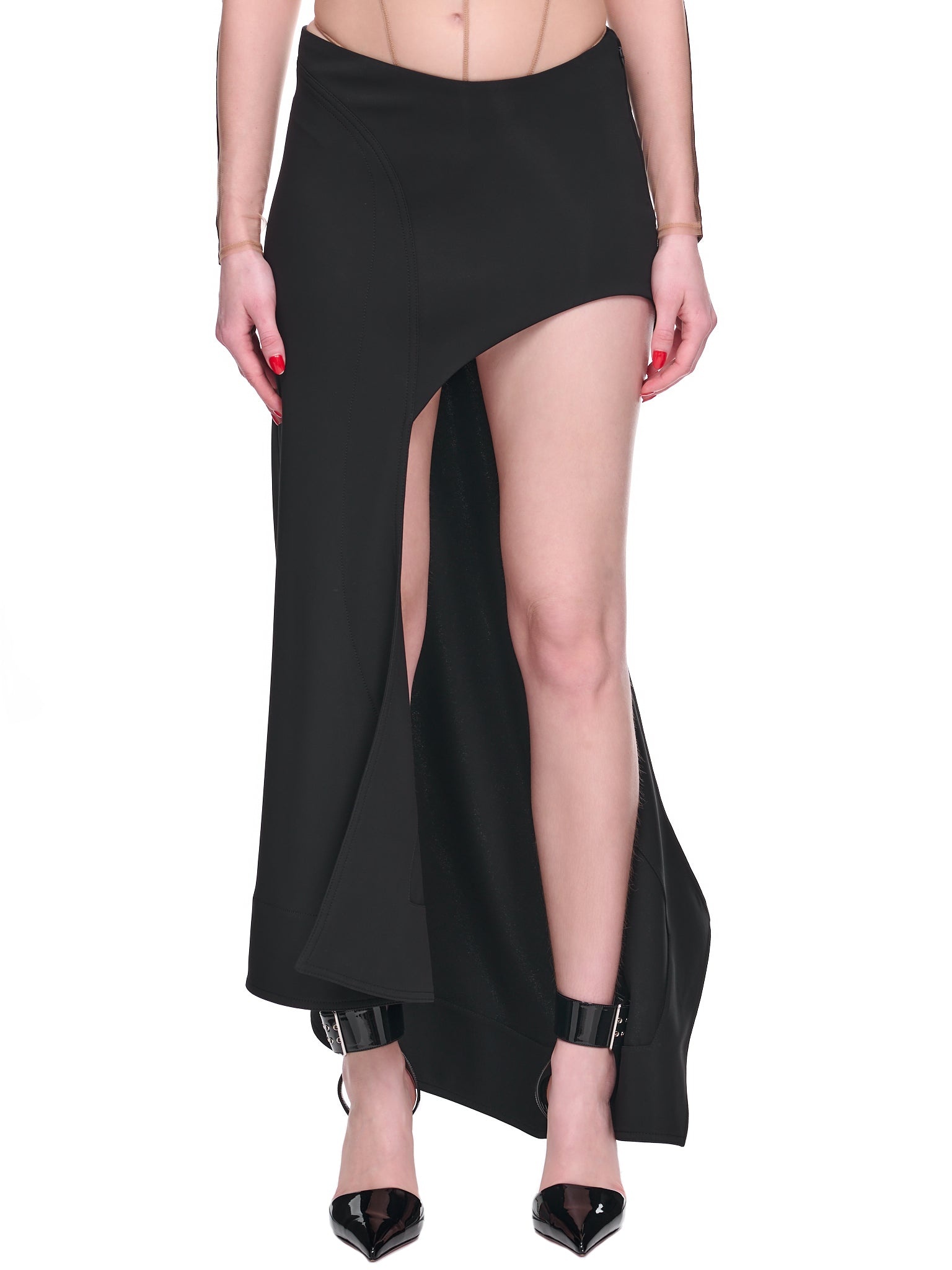 Asymmetric Fluid Skirt - 1