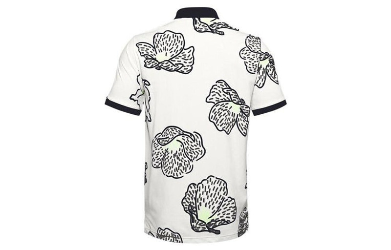 Under Armour Under Armour Range Unlimited Monarch Polo Shirt 'White Black' 1358781-112 outlook