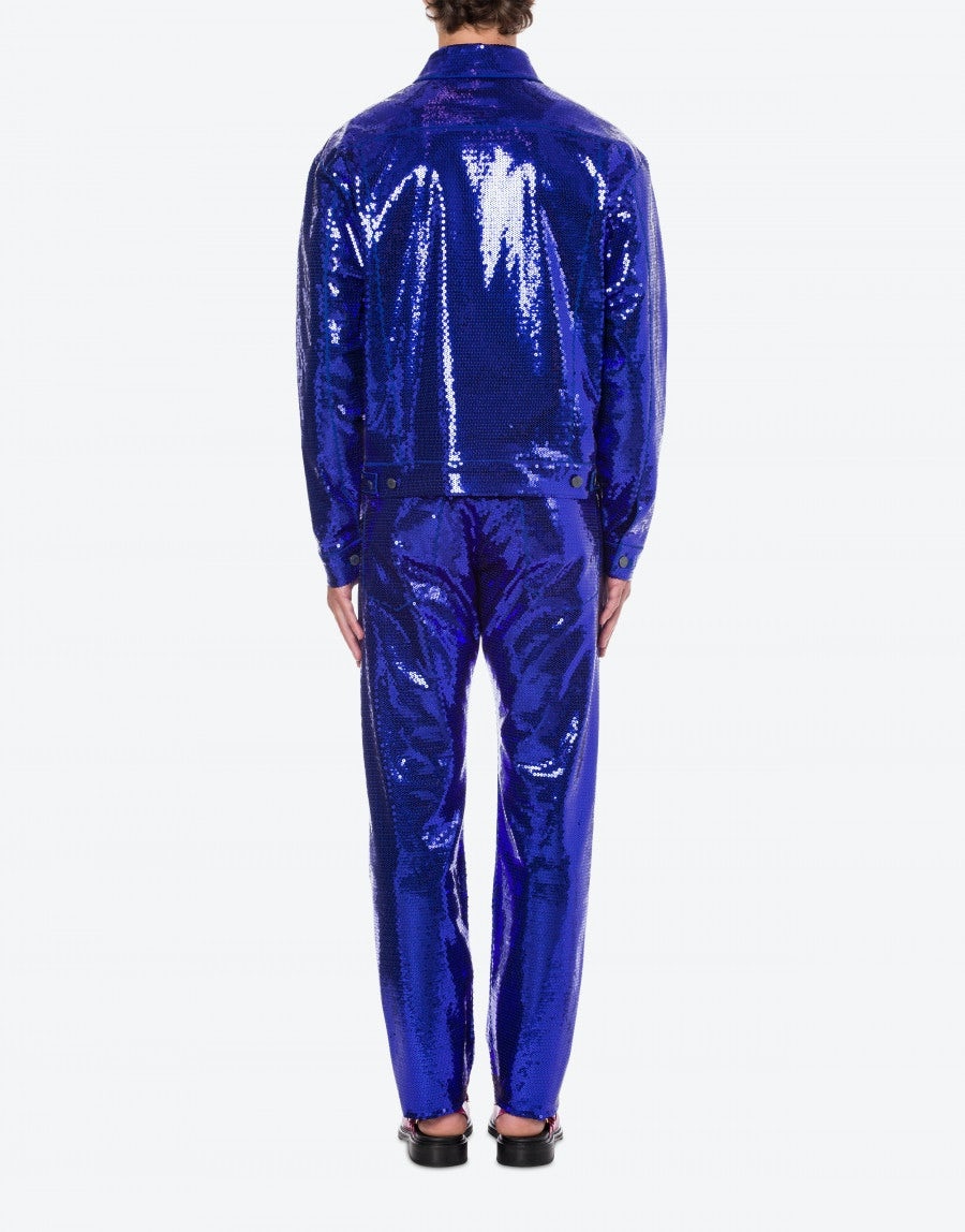 SEQUINS GABARDINE JACKET - 3