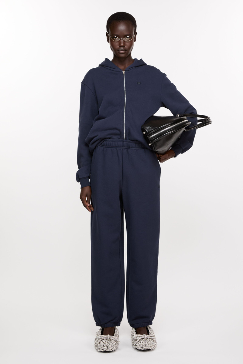 Acne Studios Cotton sweatpants - Navy blue outlook