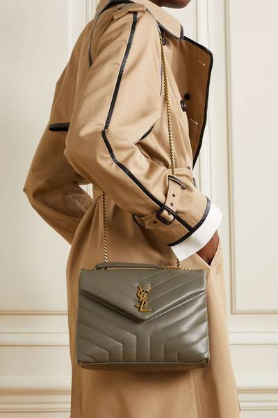 SAINT LAURENT Loulou small quilted leather shoulder bag outlook