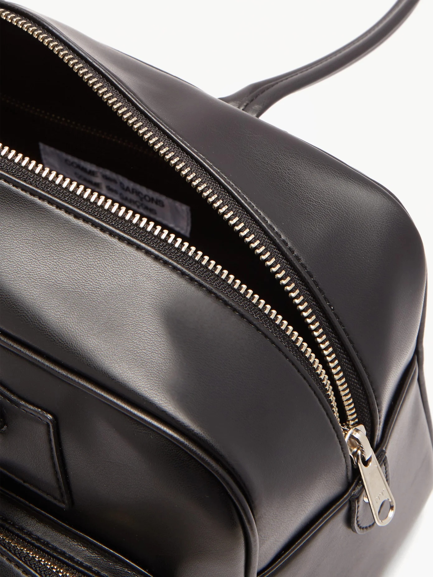 Faux-leather bowling bag - 6