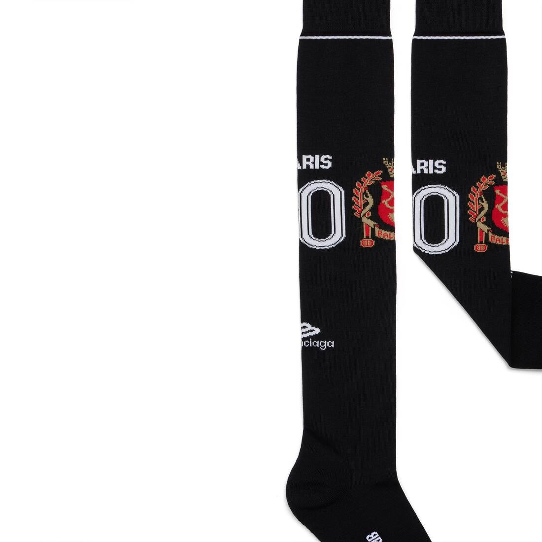 Paris Soccer High Socks in Black - 2