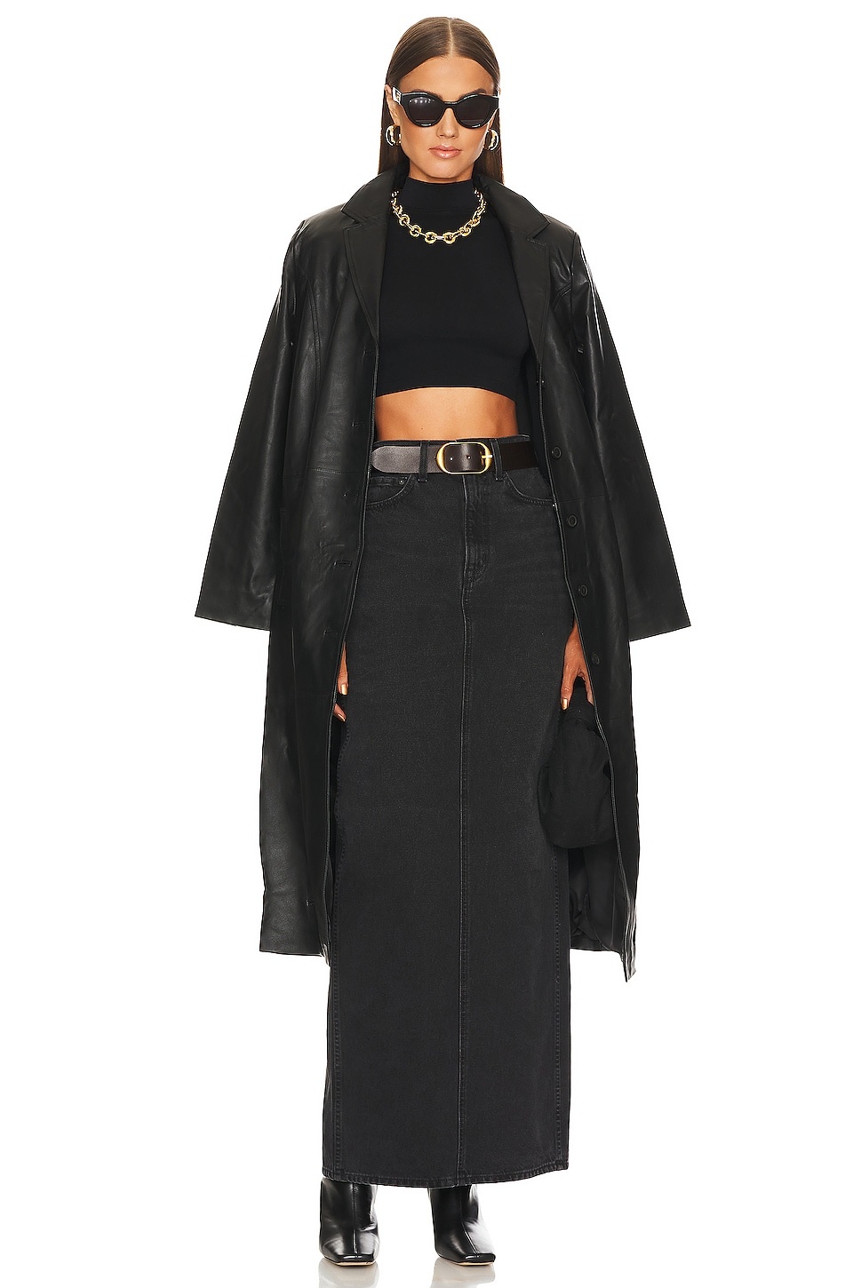 Amara Maxi Pencil Skirt with Back Slit - 4
