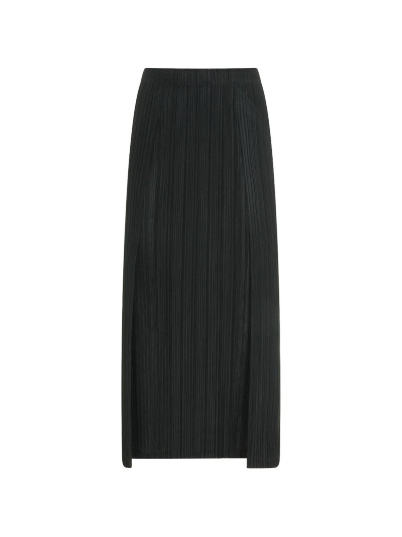 pleated slit skirt 1
