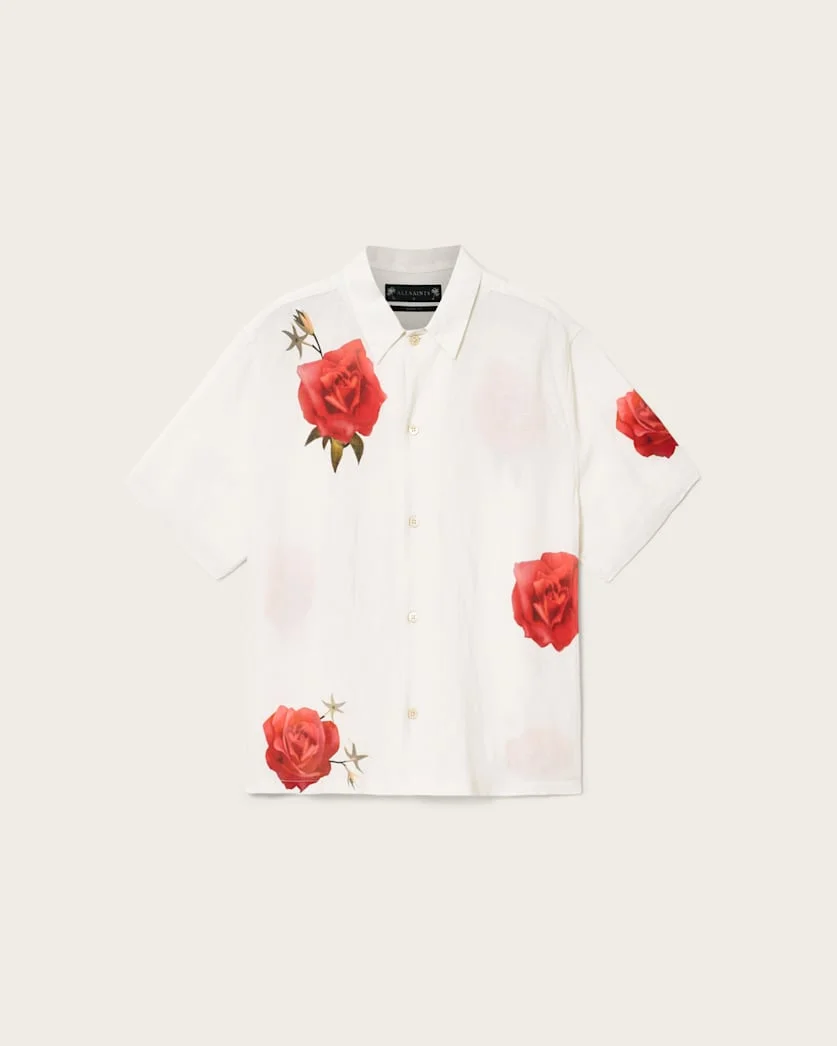 FLEUR FAZED BOXY SHORT SLEEVE SHIRT - 1