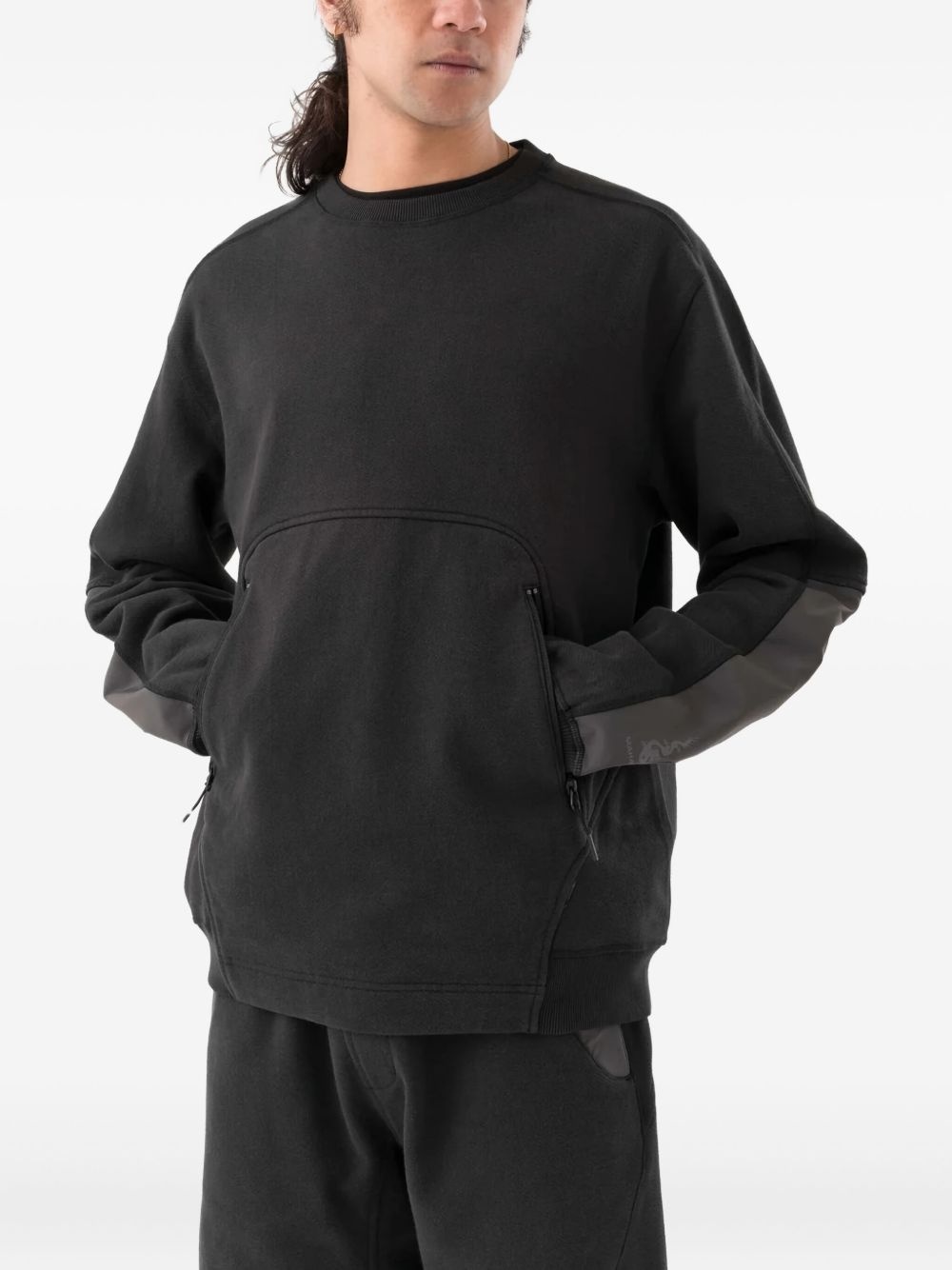 6045 panelled sweatshirt - 2