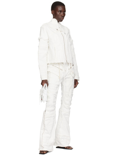 OTTOLINGER White Cropped Denim Jacket outlook