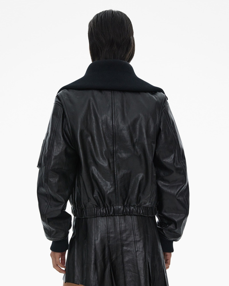 LEATHER BOMBER JACKET 4