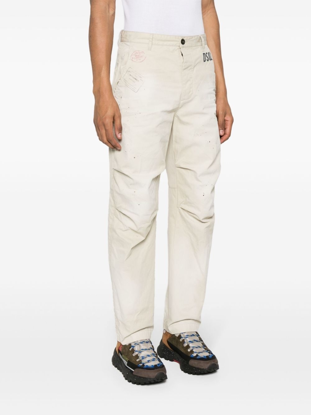 D2 Stamps Osaka straight-leg trousers - 3