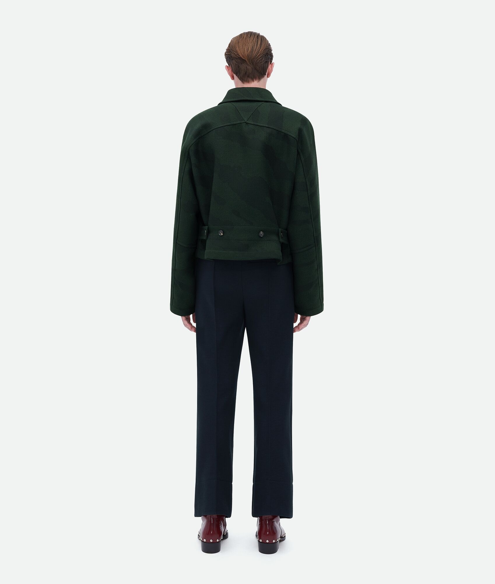 wool tiger jacquard jacket - 3