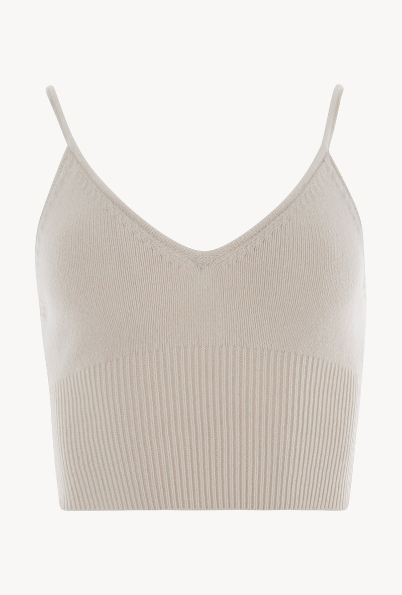 VINTAGE WHITE CASHMERE BRALETTE 6