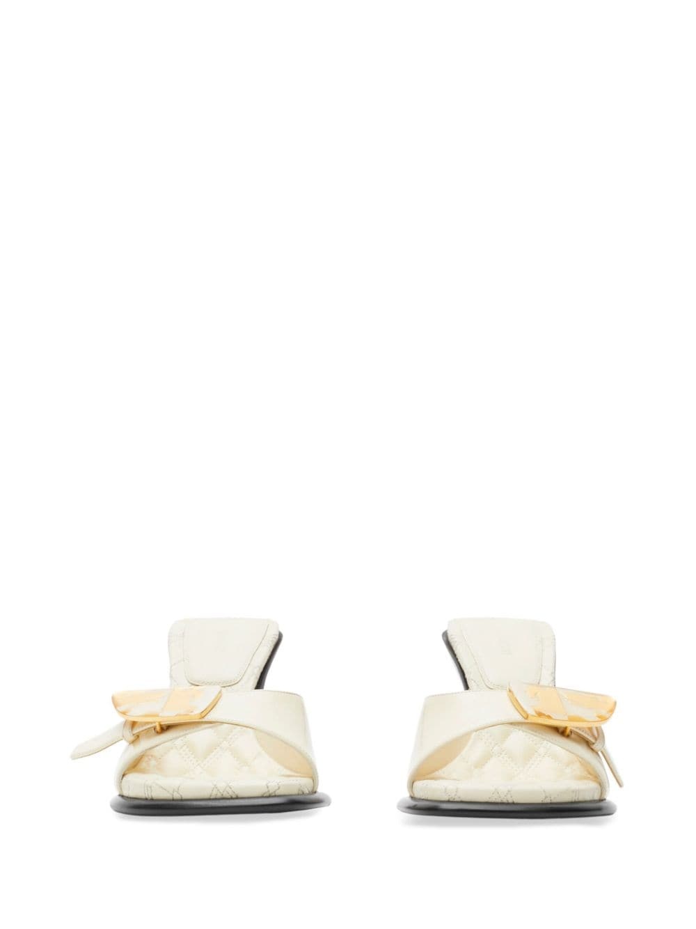Bay leather mules - 2