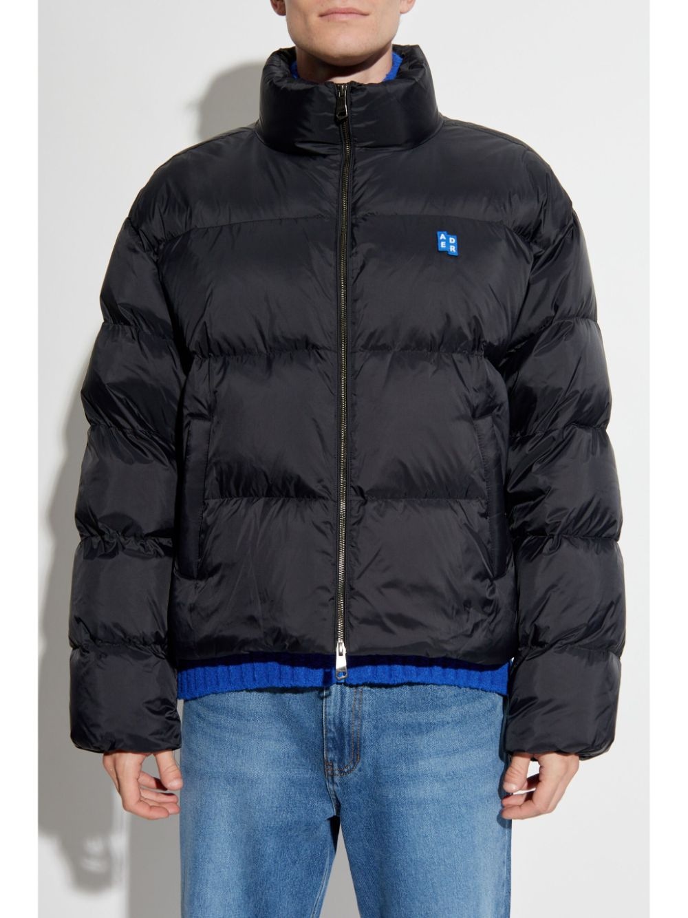 logo patch down jacket - 5