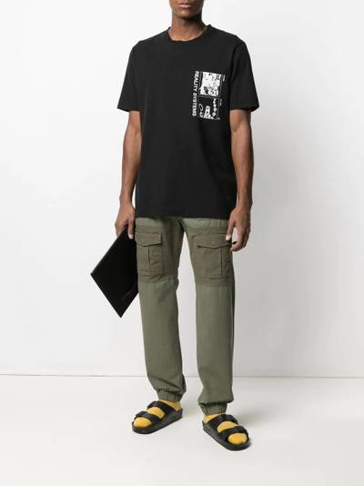 Palm Angels logo-patch cargo trousers outlook