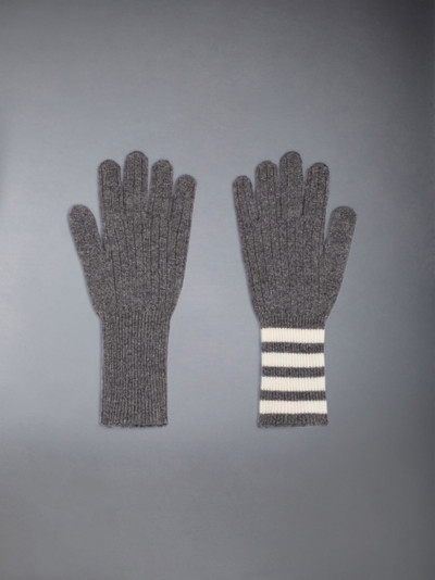 Thom Browne CASHMERE RIB 4-BAR GLOVES outlook