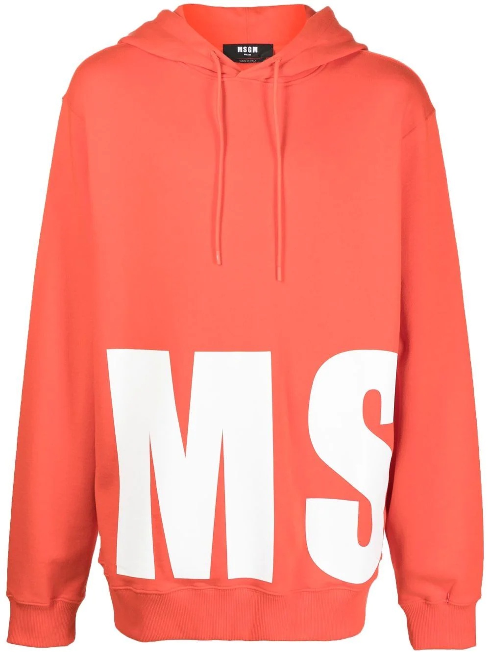 logo print hoodie - 1