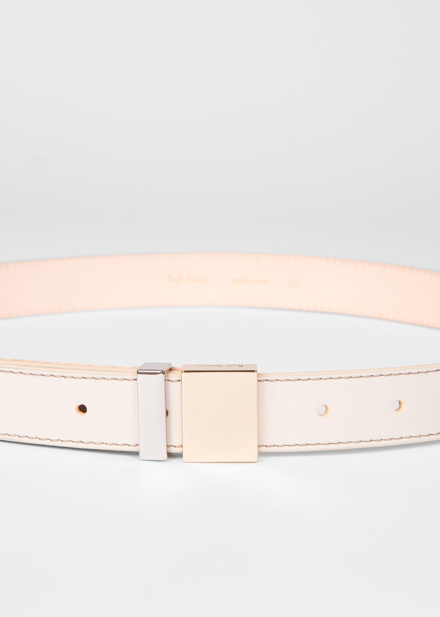 Leather Topstitch Belt - 2