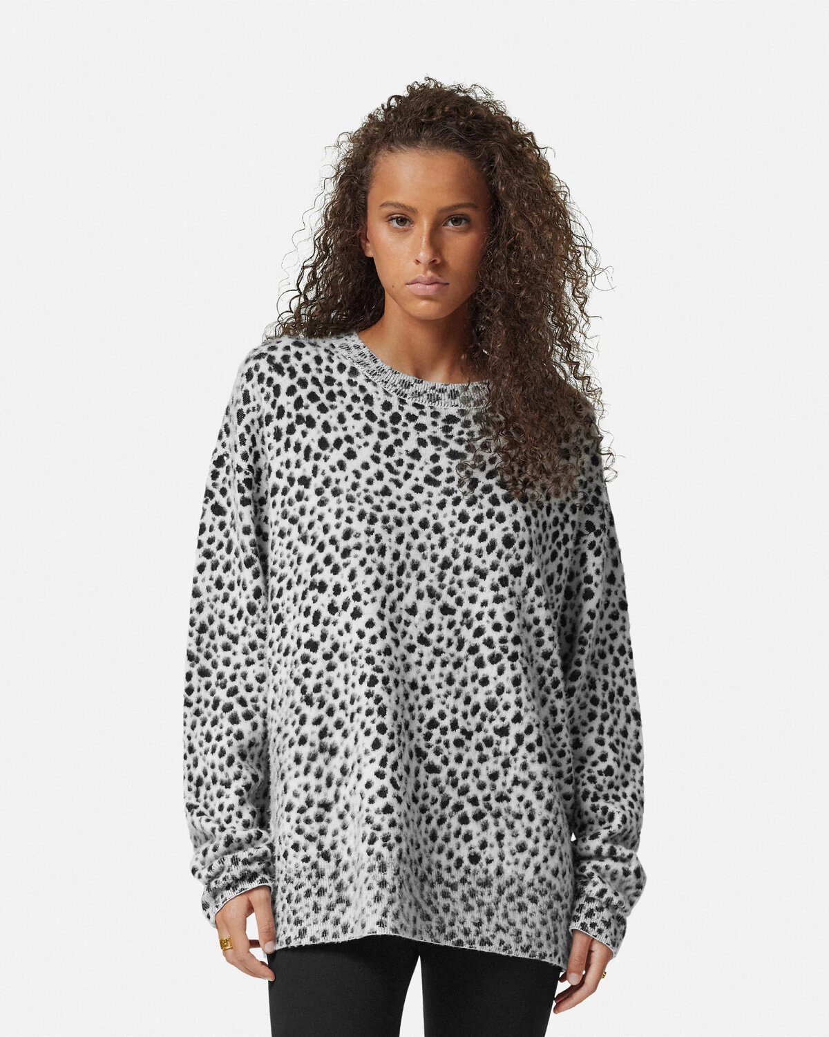 Dalmatian Wool-Blend Oversize Sweater - 4