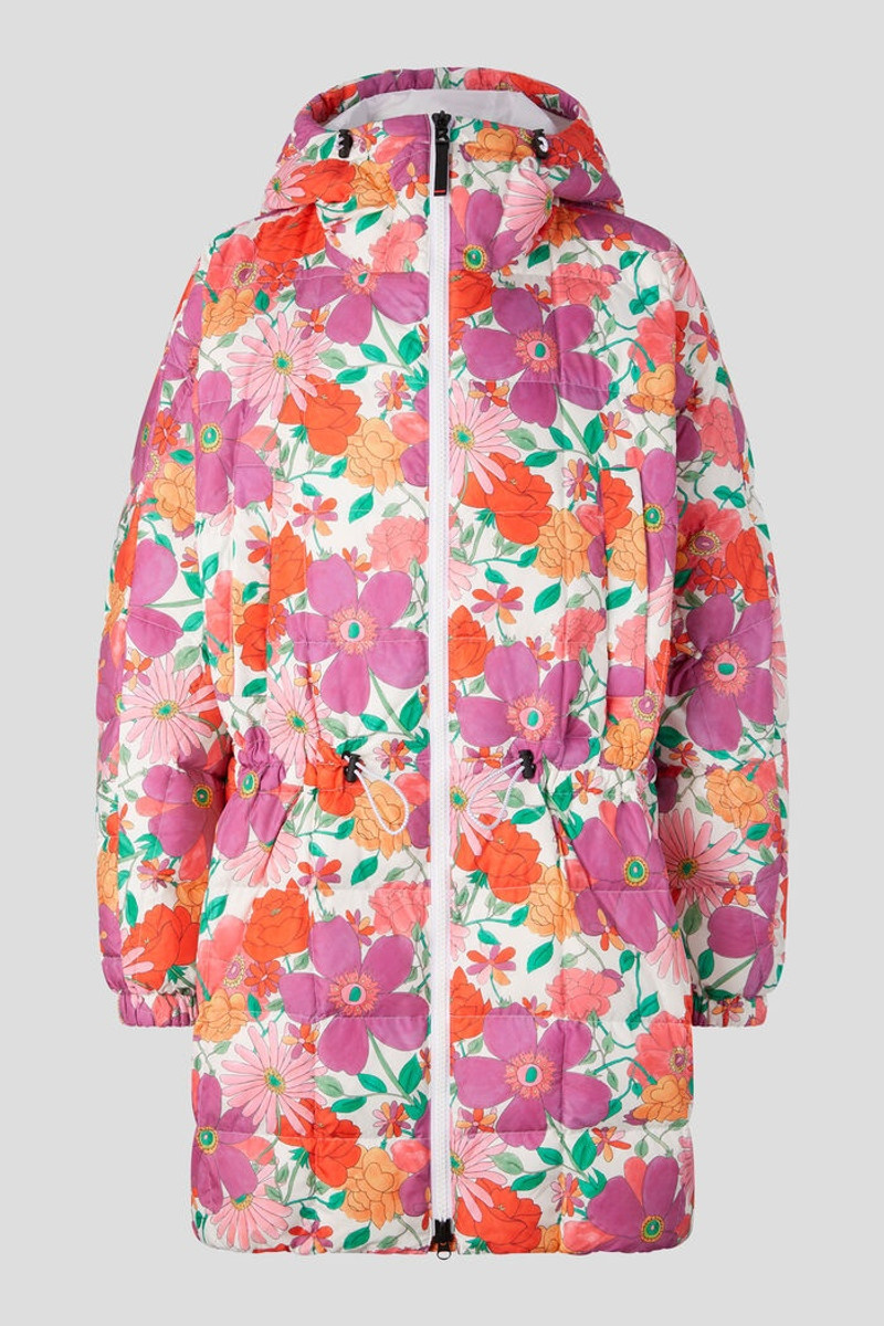 Yama Quilted coat in Violet/Pink 1