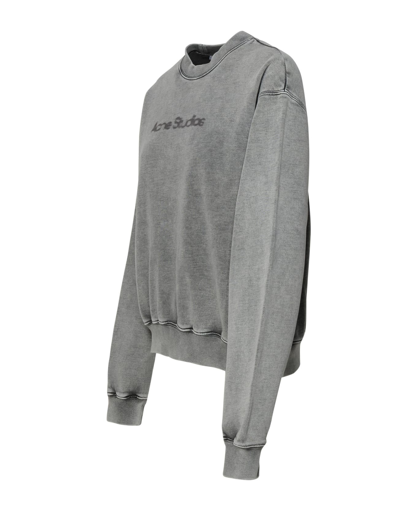 Gray Cotton Sweatshirt - 2