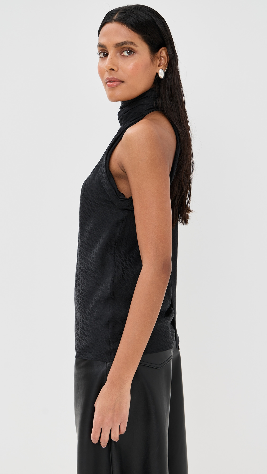 Blouse V Monogram Jacquard Silk Satin - 3