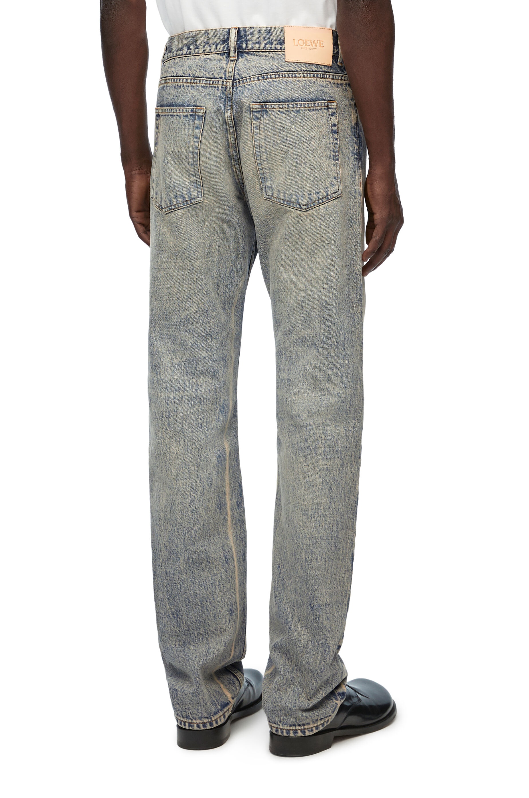 Straight leg jeans in denim - 4
