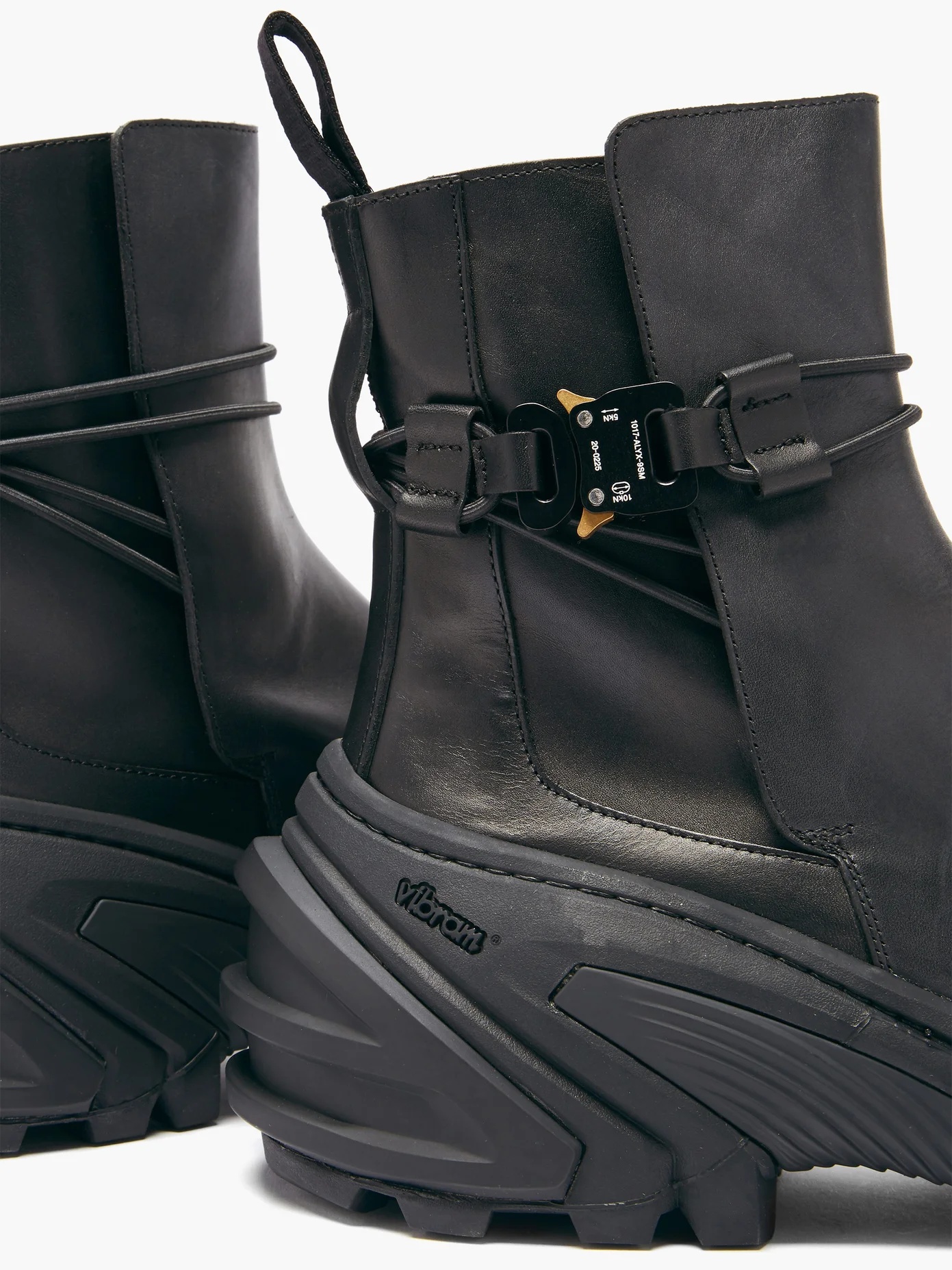 Rollercoaster-buckle leather Chelsea boots - 6