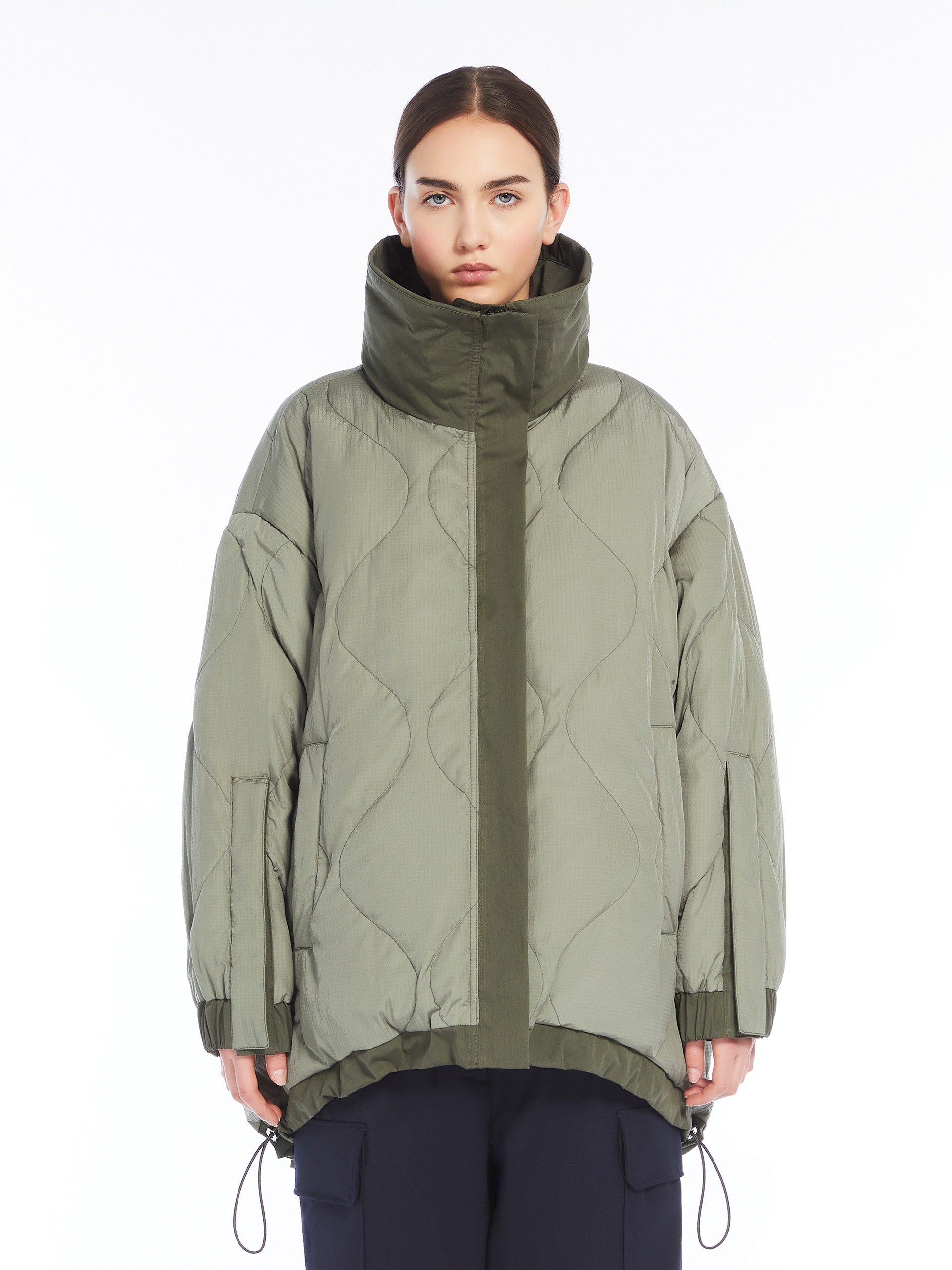 OZIERI Reversible water-repellent fabric parka - 5