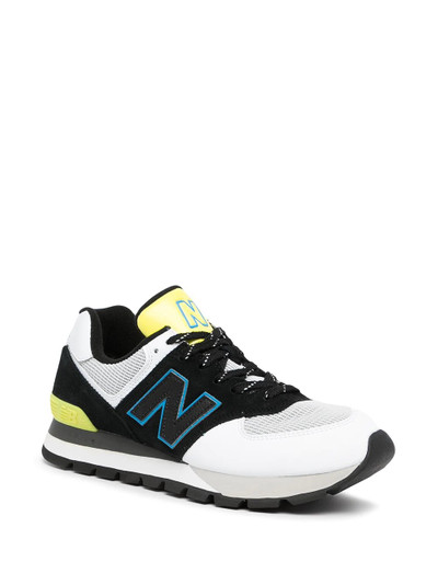 New Balance 574 logo-patch low-top sneakers outlook