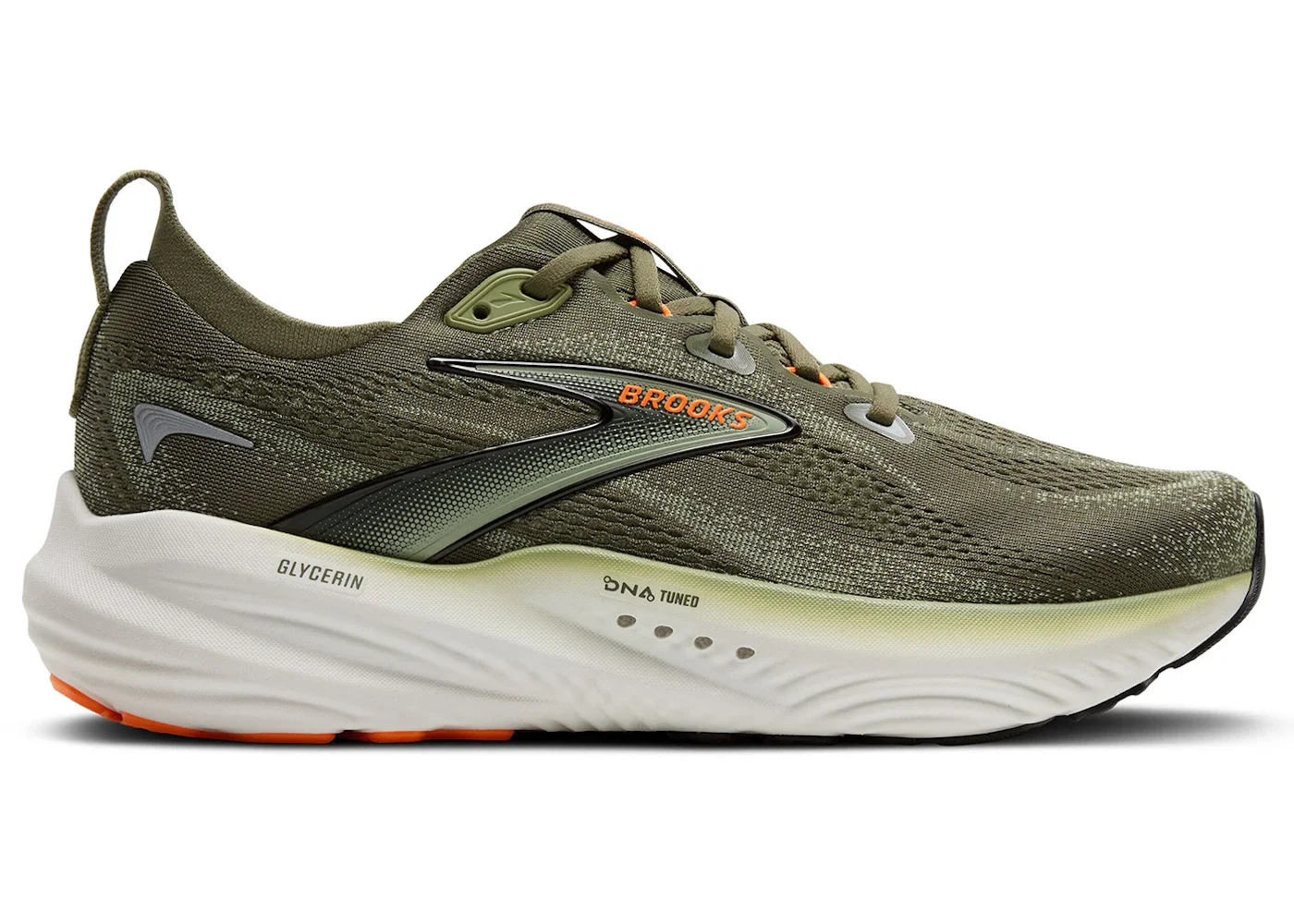 Brooks Glycerin 22 Dusty Olive Tea Orange - 1