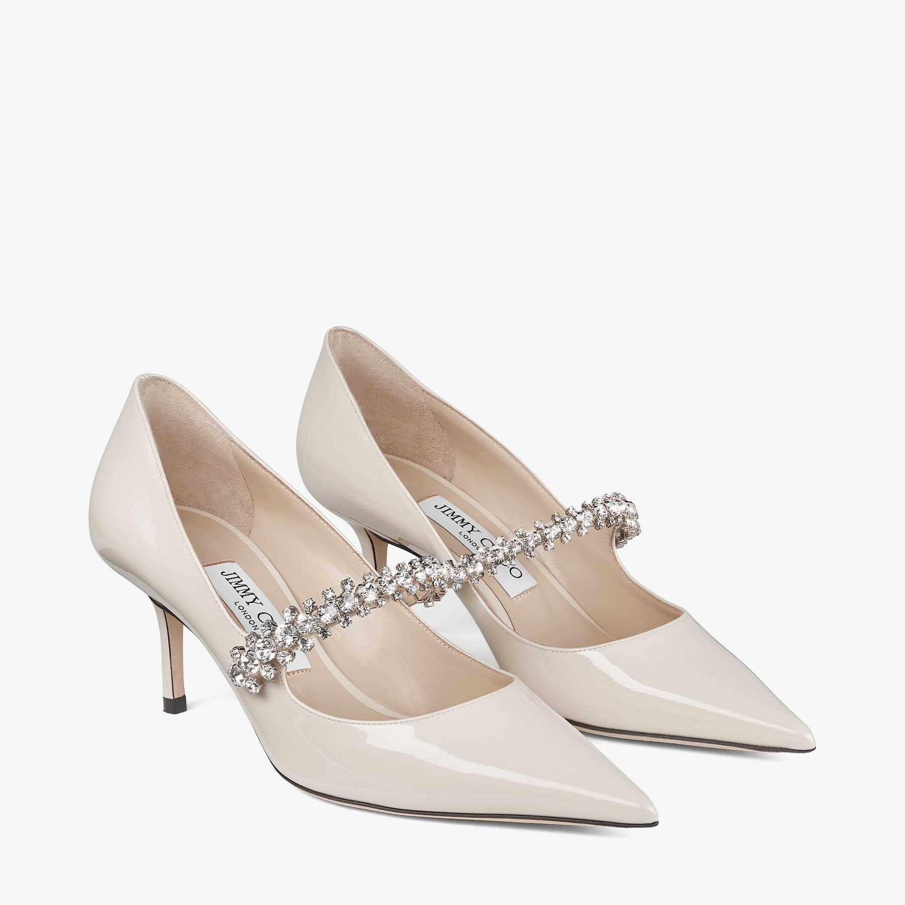 Bing Pump 65
Linen Patent Leather Pumps with Crystals - 3
