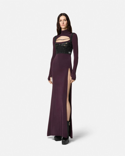 VERSACE JEANS COUTURE Logo Cutout Long Dress outlook