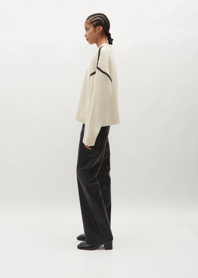 Totême Embroidered Wool Cashmere Knit outlook