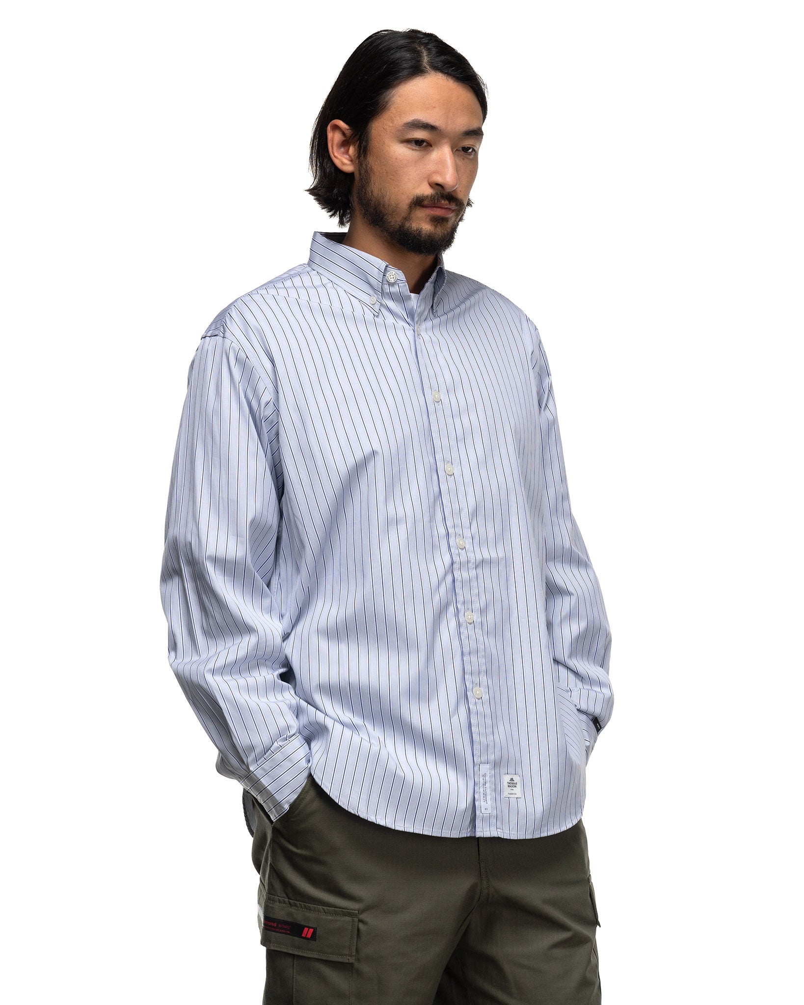 トップス WTAPS SHIRT BD 03 / THOMAS MASON 25SS WTAPS BD 03 / Oxford Shirt / Thomas Mason Broadcloth / Grey