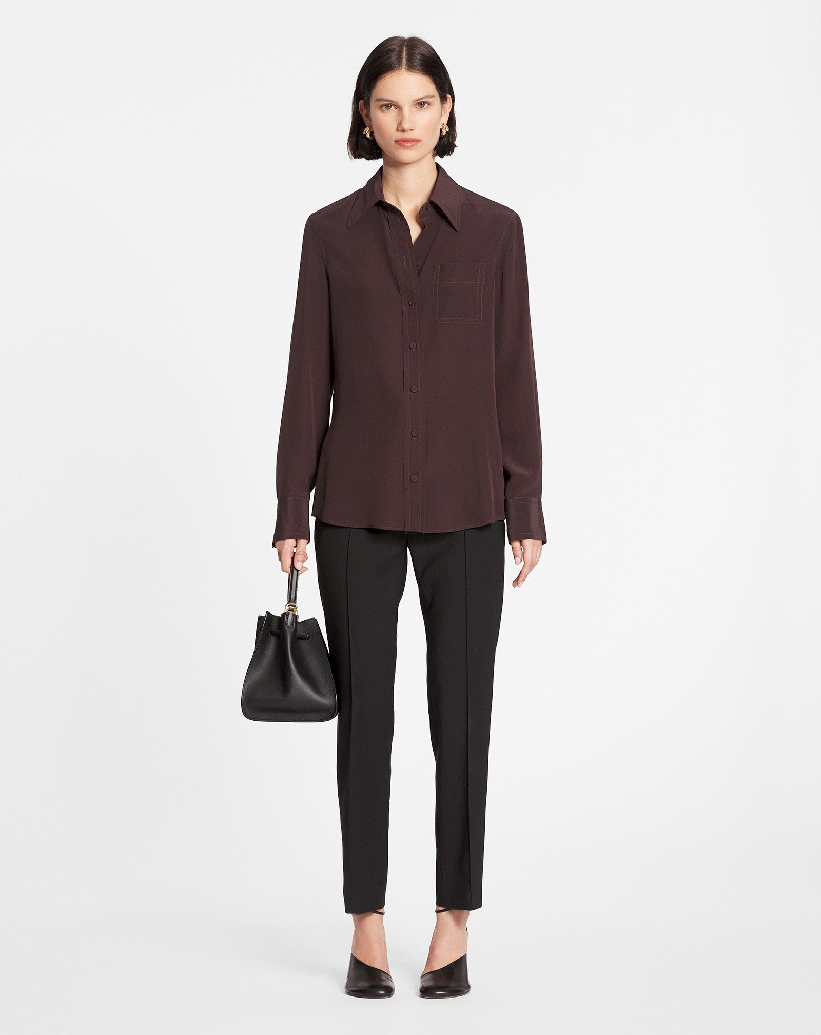CLASSIC CREPE DE CHINE SHIRT - 2