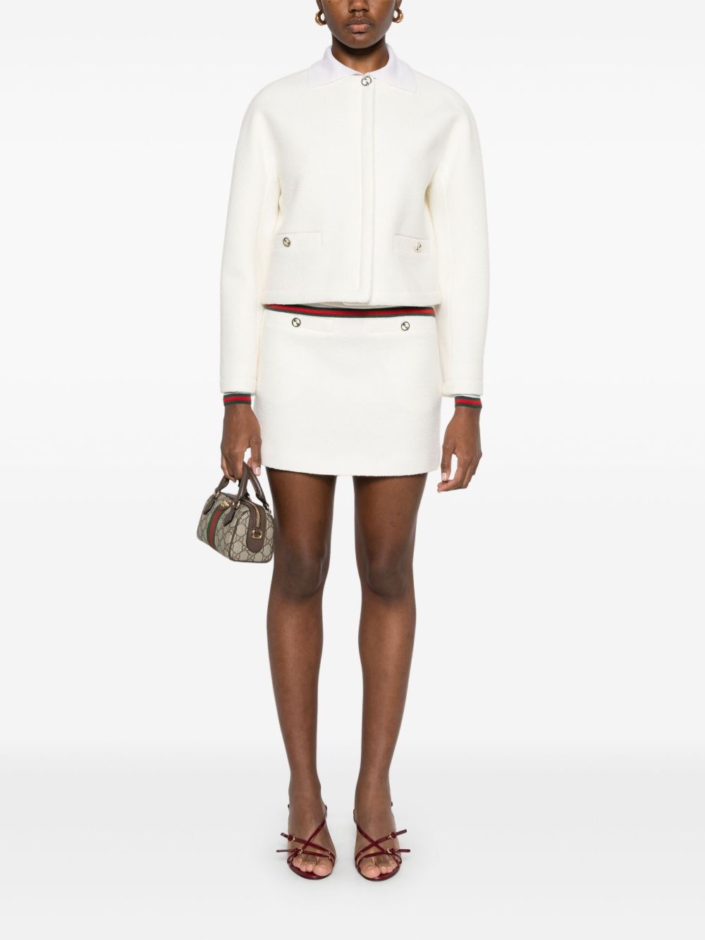 bouclé jacket - 2