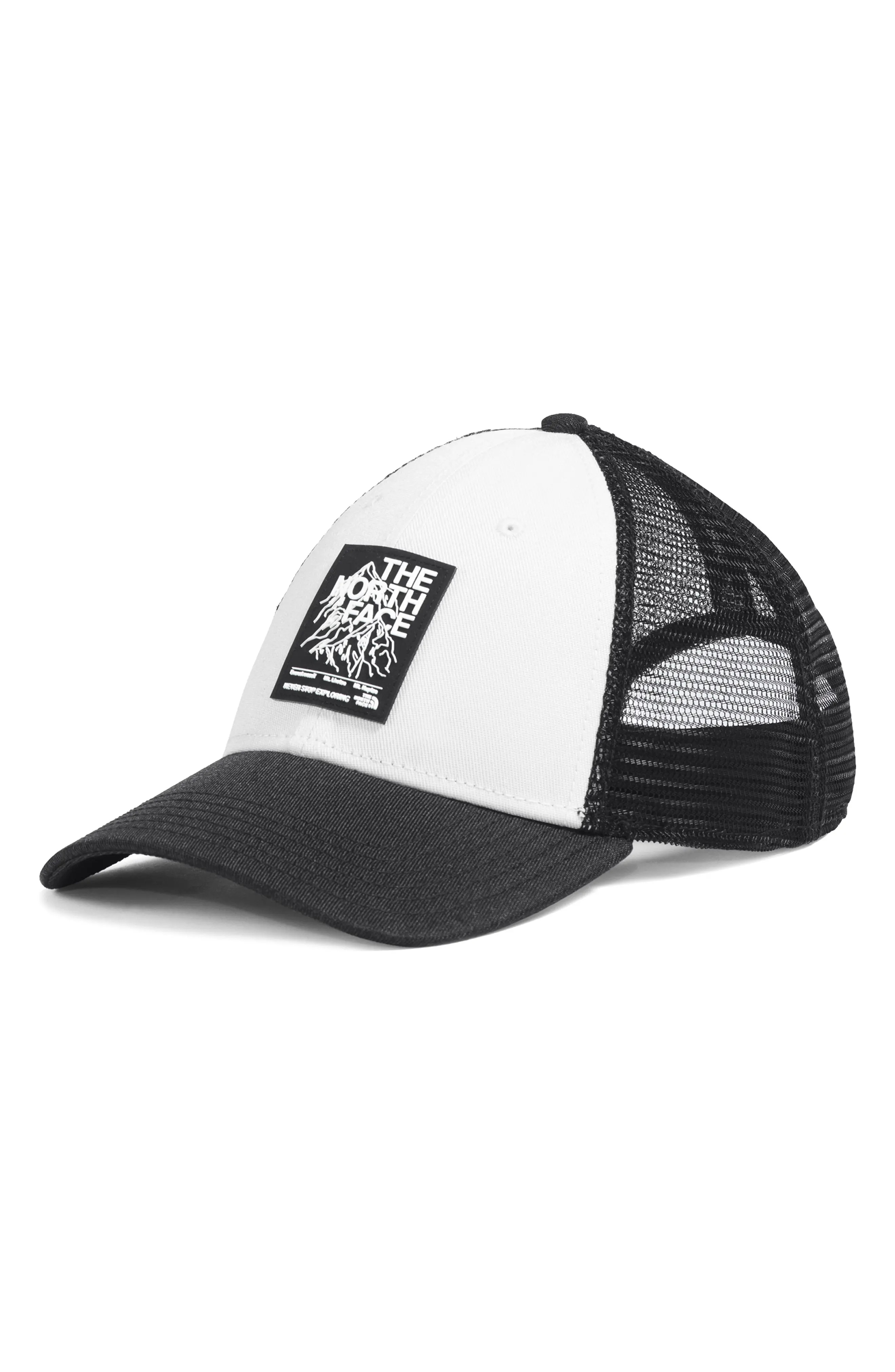 Mudder Recycled Polyester Trucker Hat in Tnf White/Tnf Black - 1