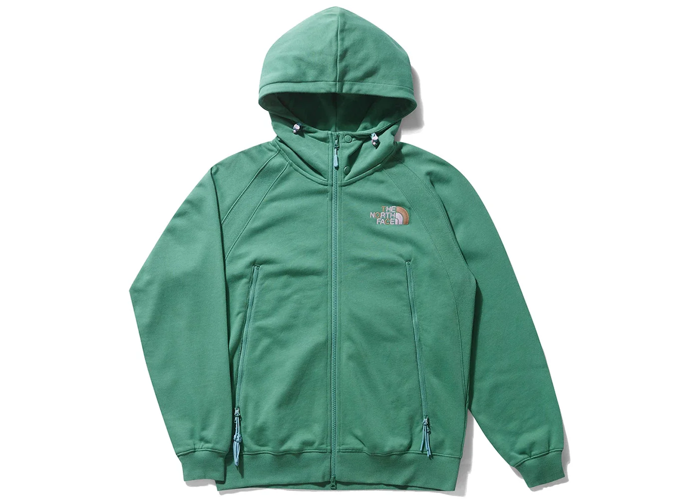 The North Face x Clot Full Zip Hoodie Green - 1