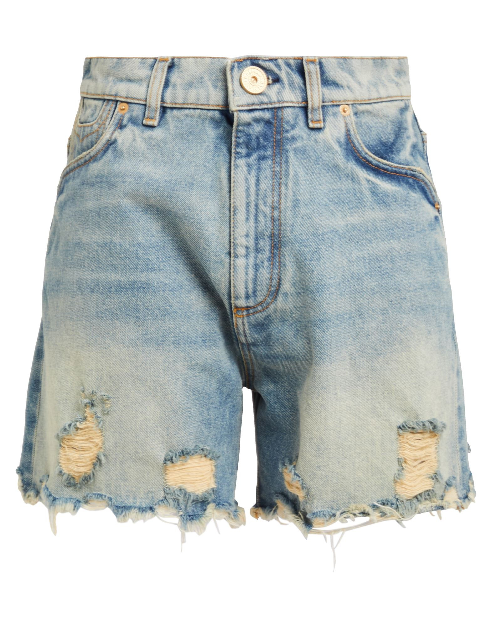 Blue Women's Denim Shorts - 1