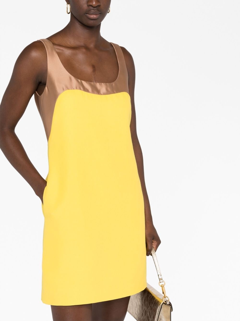 colour-block sleeveless minidress - 5
