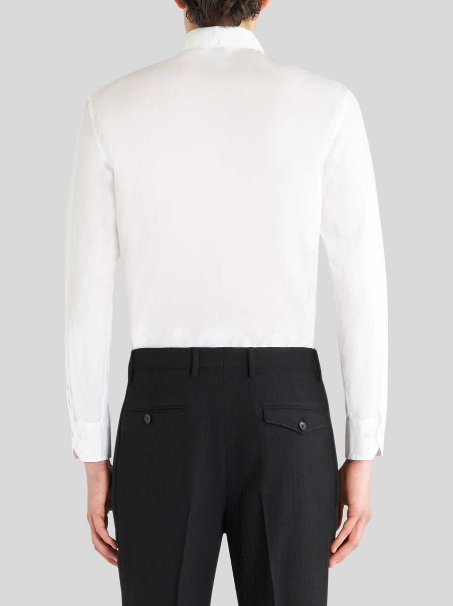 SHIRT WITH EMBROIDERED PLASTRON - 4