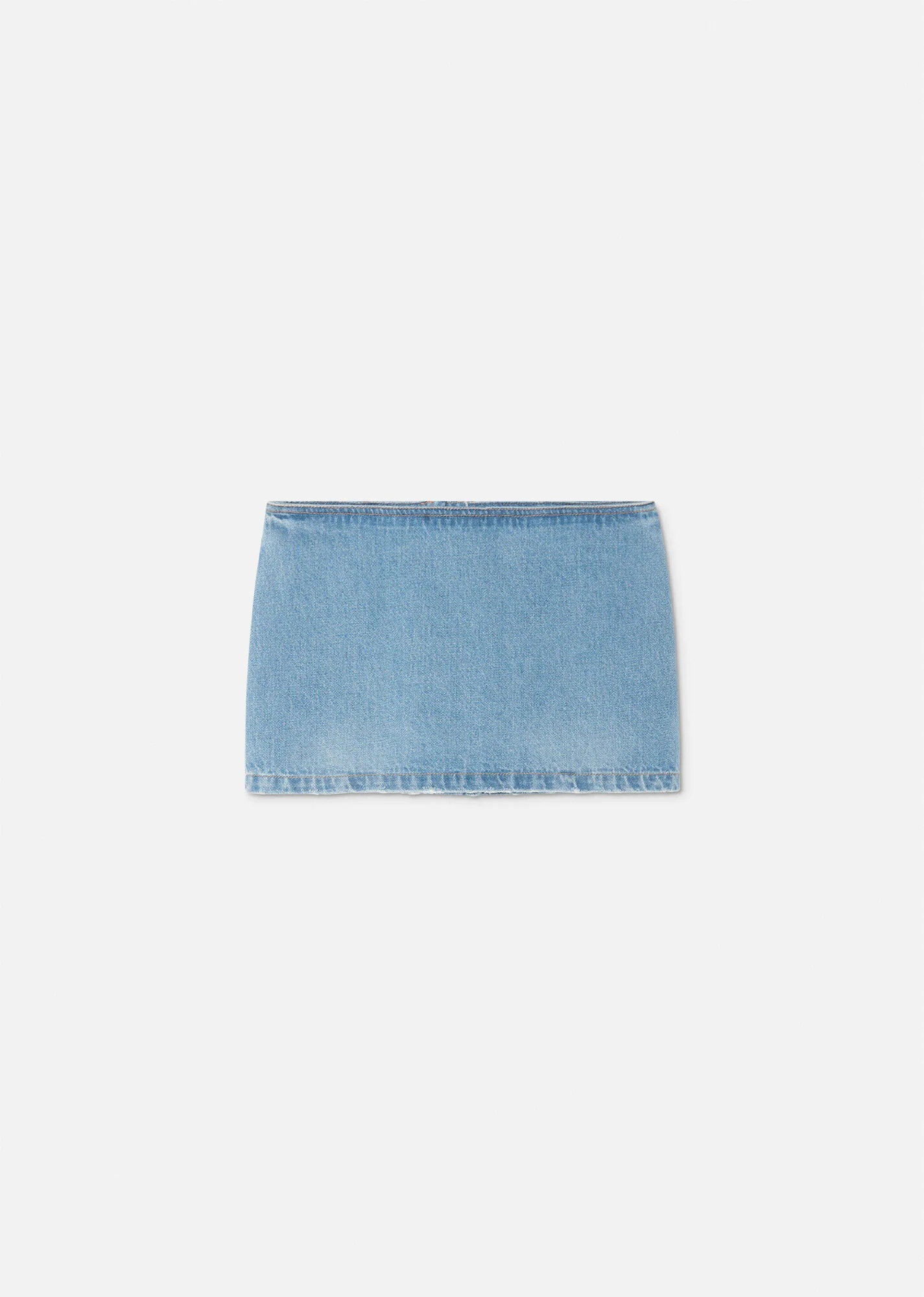 Medusa Denim Mini Skirt - 1