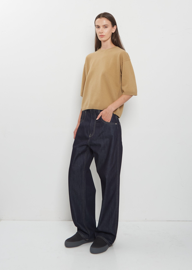Phill Raw Cotton Denim with Contrast Stitching Pants 4
