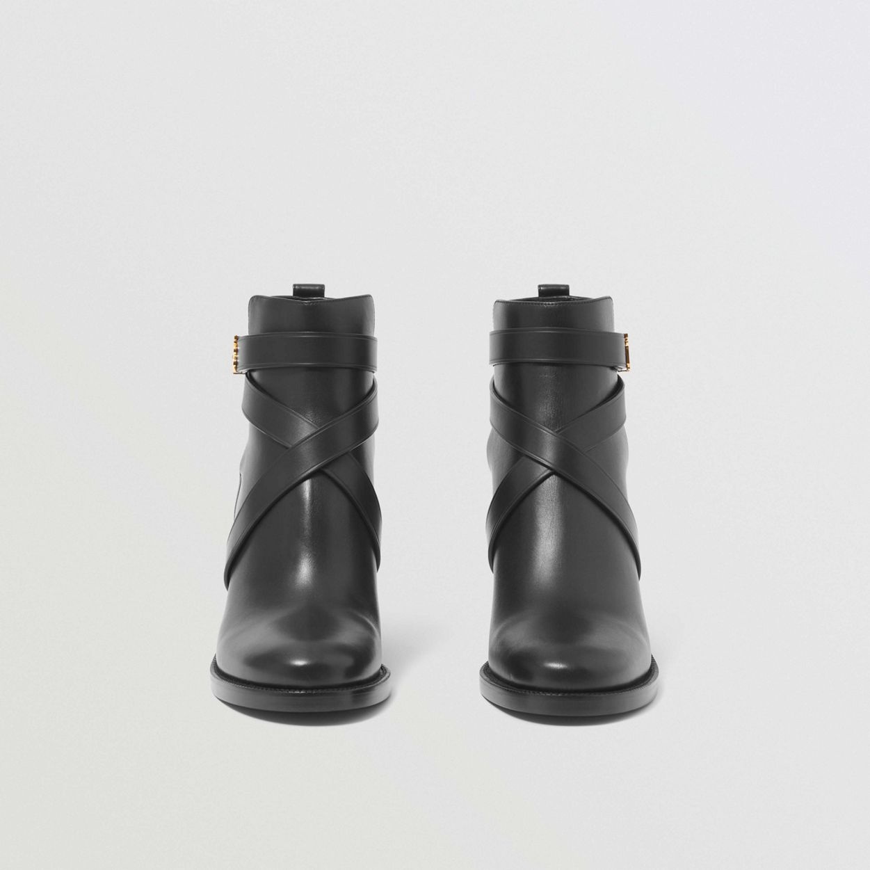 Monogram Motif Leather Ankle Boots - 4
