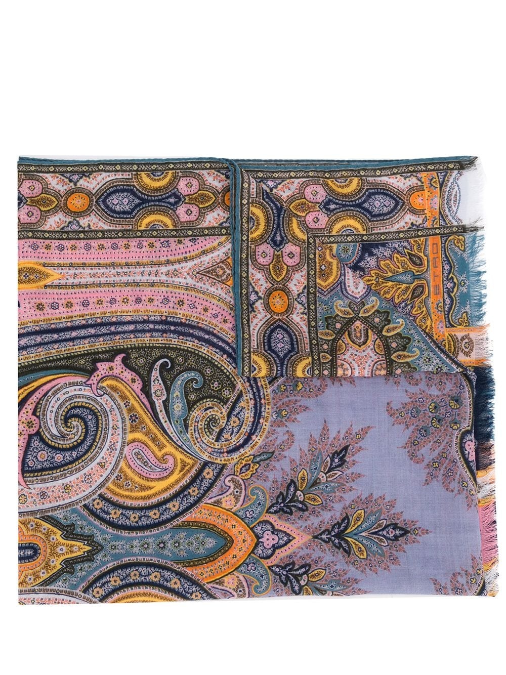 paisley print scarf - 1