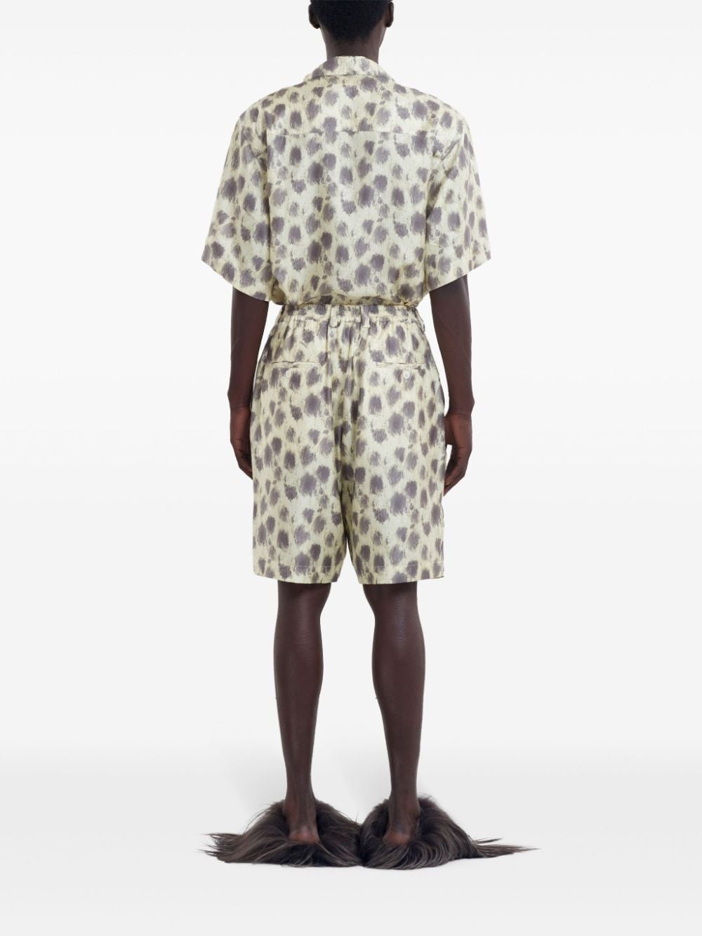 printed silk bermuda shorts - 4