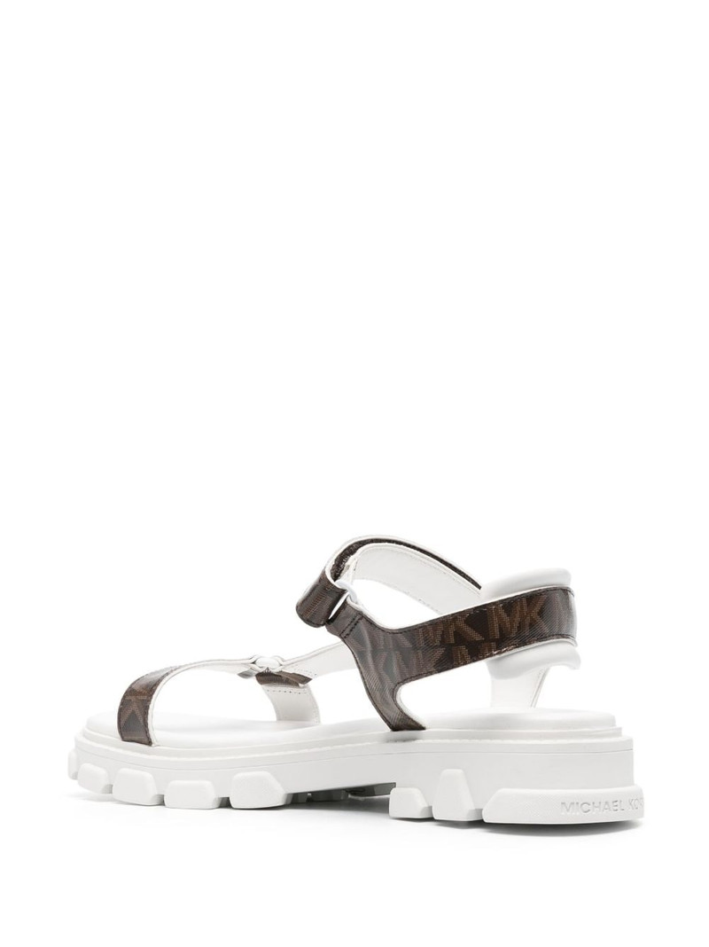 monogram-print leather sandals 3