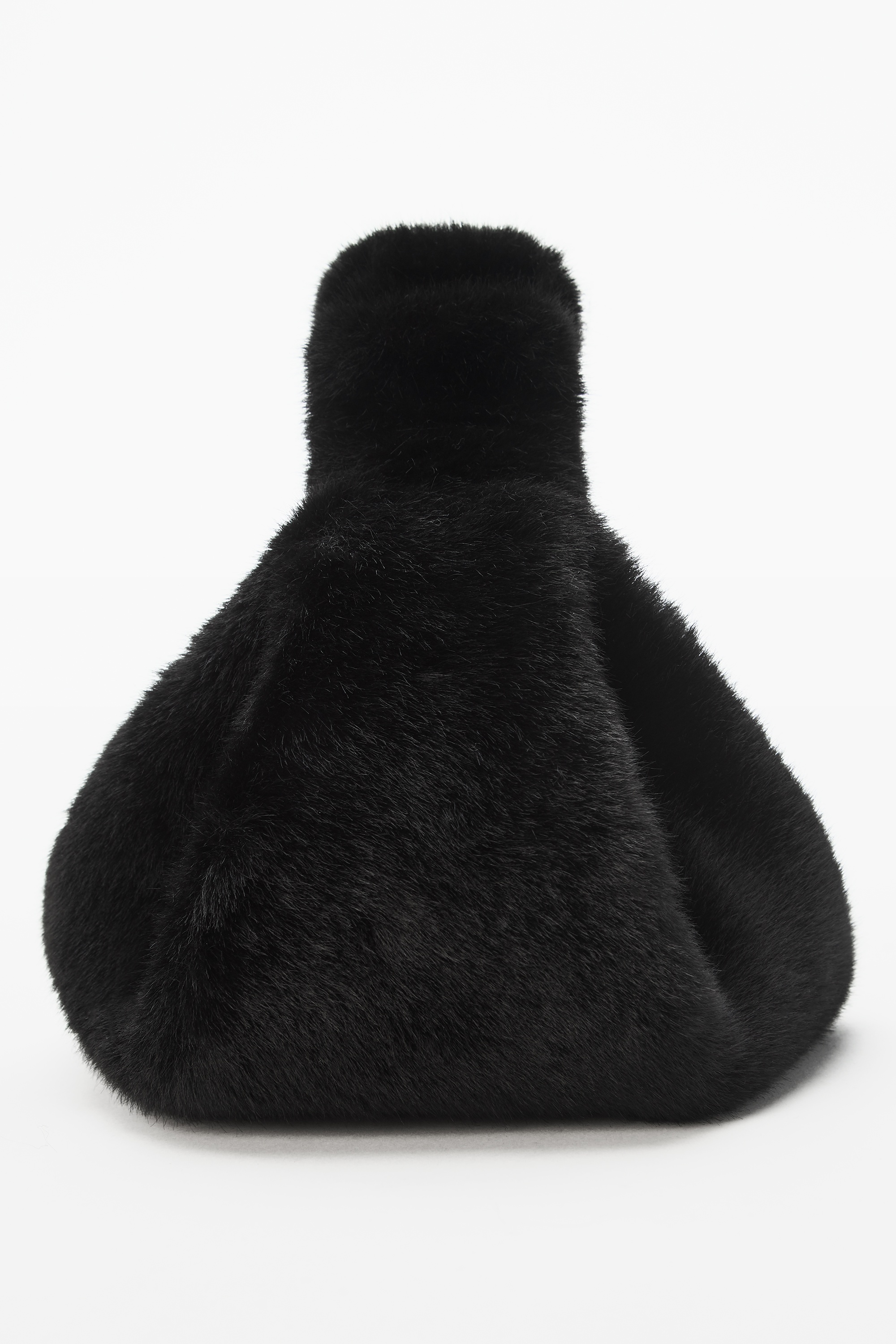 SCRUNCHIE SMALL BAG IN FAUX FUR - 3